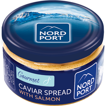 CAVIAR SPREAD W/SALMON 6/180GR NORD PORT NNP8022