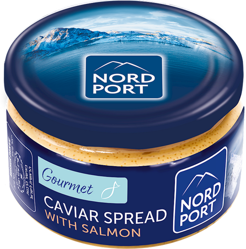 CAVIAR SPREAD W/SALMON 6/180GR NORD PORT NNP8022