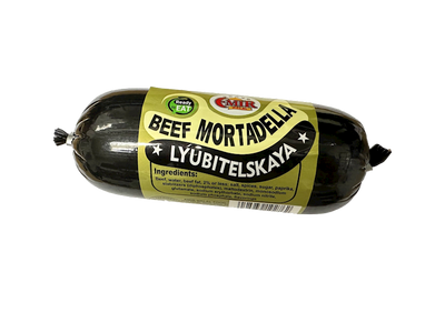 BEEF MORTADELLA LYUBITELSKAYA CHUNK (SHORT) 12/0.85LB EMIR HALAL BY LB N2762