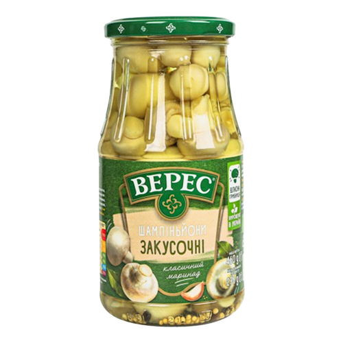 MUSHROOMS CHAMPIGNONS MARINATED 12/460GR VERES UKRAINE