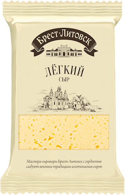CHEESE LIGHT 35% CHUNK 10/200GR BREST LITOVSK BELARUS N1916