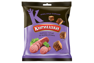 DRY BREAD RYE W/SALAMI FLAVOR 60/40GR KIRIESHKI NMBC102