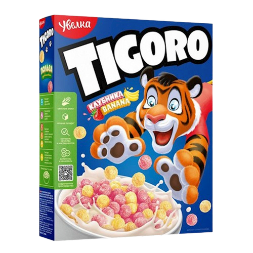 BALLS W/BANANA&STRAWBERRY FLAVOR TIGORO 5/200GR UVELKA