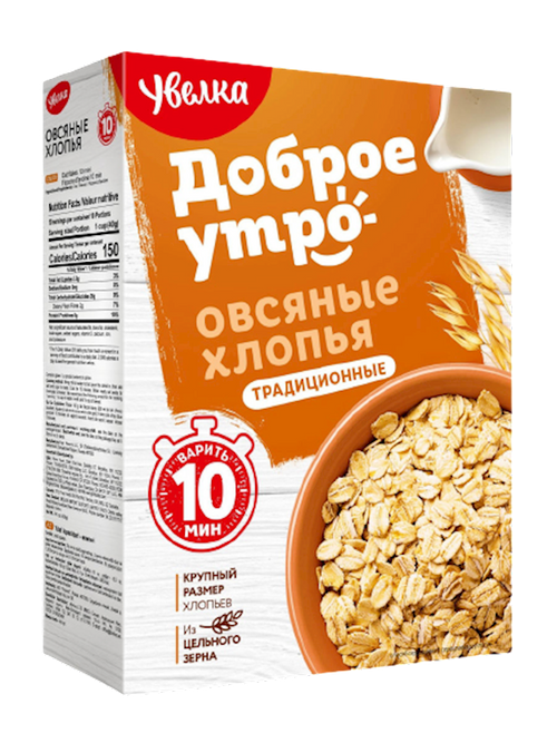 OATMEAL FLAKES TRADITIONAL 6/400GR UVELKA NA850