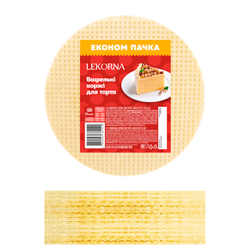 LAYERS PLAIN FOR CAKE WAFFLE 10/140GR LEKORNA N10867
