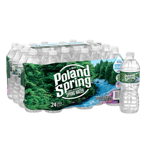 WATER POLAND SPRING NATURAL 24/0.5L N004096
