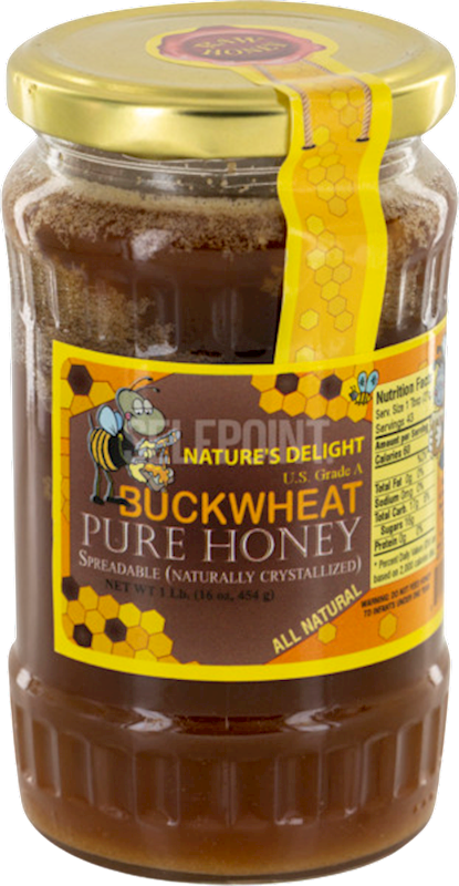 HONEY PURE BUCKWHEAT GLASS 12/1LB
