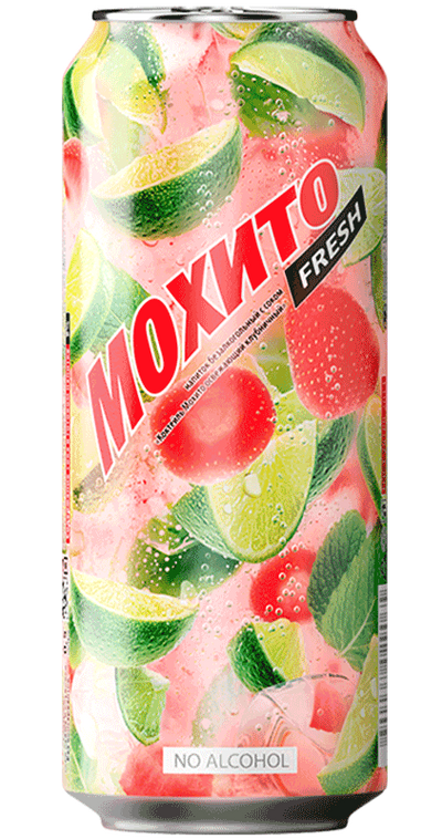 SOFT DRINK MOJITO STRAWBERRY 24/0.45L OCHAKOVO