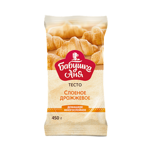 DOUGH PUFF PASTRY YEAST FROZEN 7/450GR BABUSHKA  ANYA  N3134