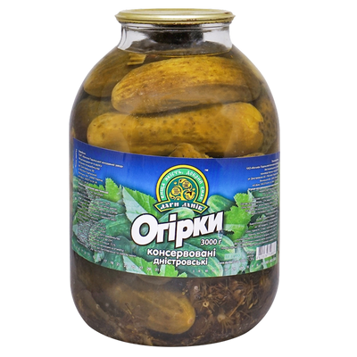 CUCUMBERS CANNED 2/3000GR DARY LANIV