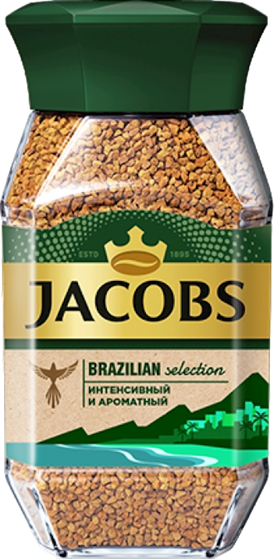COFFEE INSTANT JACOBS BRAZILIAN SELECTION 12/95GR RUSSIA N092