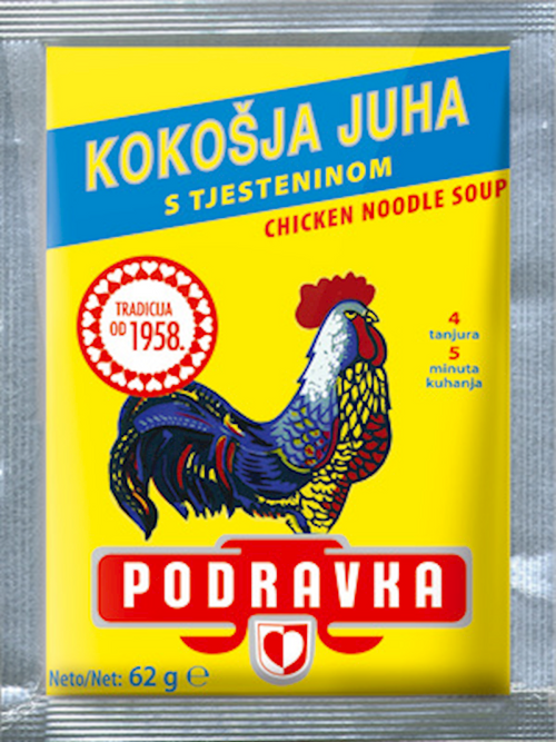 SOUP CHICKEN NOODLE DRY 35/62GR PODRAVKA N1301251