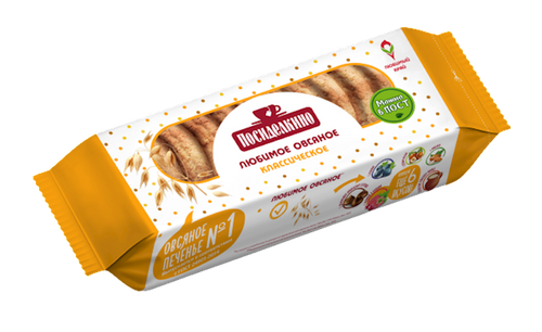 COOKIES OATMEAL CLASSIC 15/200GR POSIDELKINO RUSSIA N951