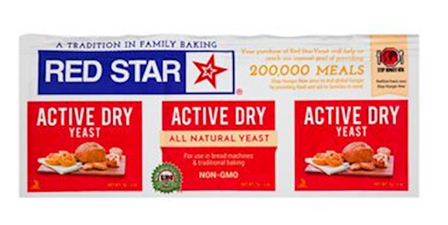 YEAST ACTIVE DRY KOSHER 18/3/7GR RED STAR USA N00095(2)