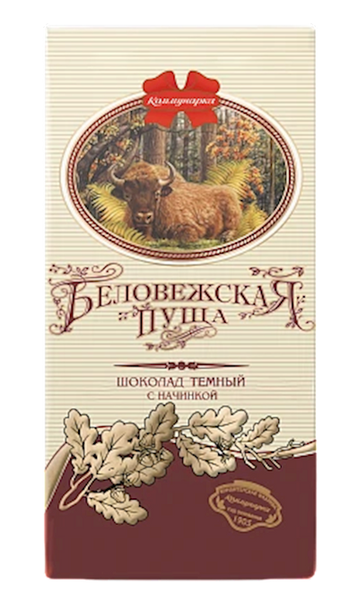 CHOCOLATE BAR BELOVEZHSKAYA PUSCHA 28/100GR KOMMUNARKA N148