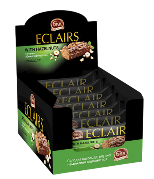 ECLAIRS W/HAZELNUTS 4/(10X60GR) BKK UKRAINE N5687