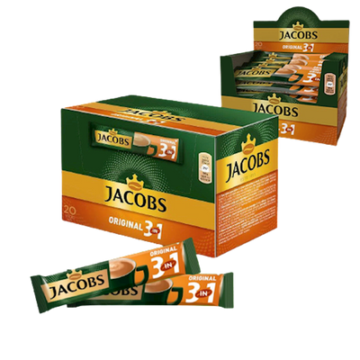 COFFEE STICKS INSTANT JACOBS 3IN1 ORIGINAL 10/(24X12GR) UKRAINE N1202/744 UKRAINE