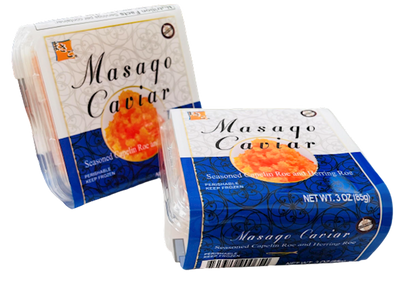 CAVIAR MASAGO SEASONED PINK 6/85GR AZUMA JAPAN