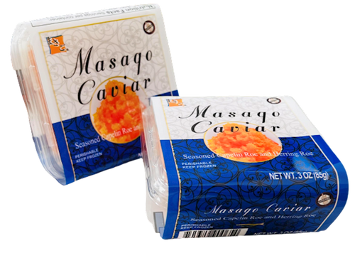 CAVIAR MASAGO SEASONED PINK 6/85GR AZUMA JAPAN
