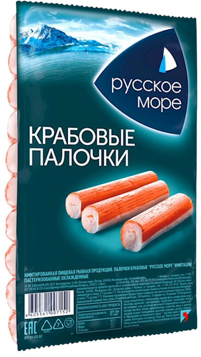 CRAB STICKS 30/200GR RUSSKOE MORE N3226