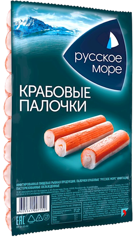 CRAB STICKS 30/200GR RUSSKOE MORE N3226