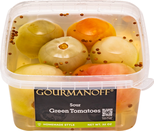 TOMATOES GREEN SOUR 8/32OZ GOURMANOFF