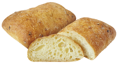 BREAD 36669 CIABATTA W/ONION 35/160GR HLIBPROM-AGROLA 209647