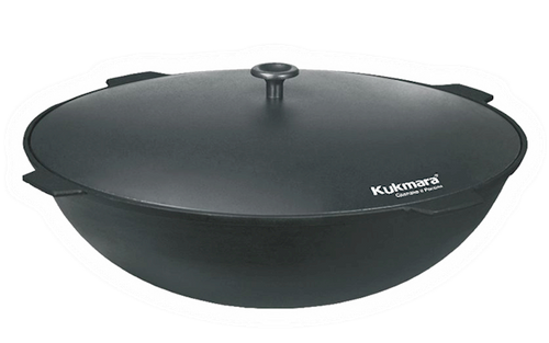 KAZAN BLACK IRON CAST W/LID 12L KUKMARA (KCH121) BY PC