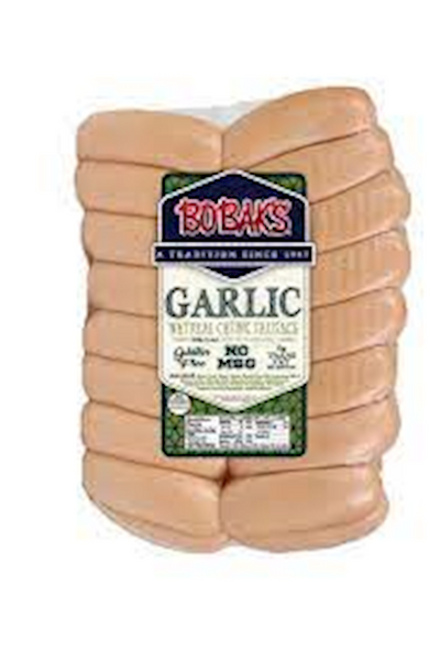 KNACKWURST/SARDELI GARLIC BULK 1/5 LB  BOBAK N93127/14402