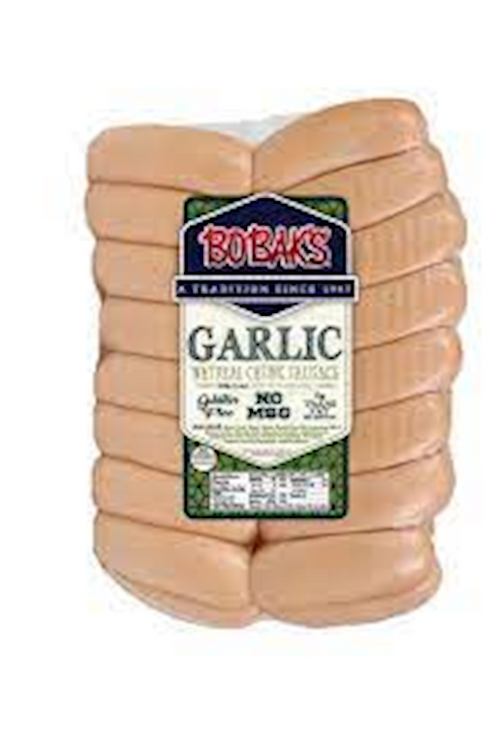 KNACKWURST/SARDELI GARLIC BULK 1/5 LB  BOBAK N93127/14402