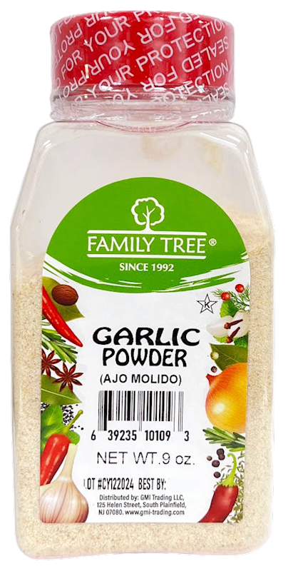 GARLIC POWDER 12/9OZ FAMILY TREE