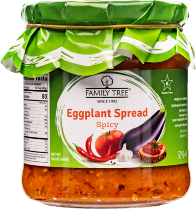 EGGPLANT CAVIAR GRILLED HOT 12/470GR FAMILY TREE N76