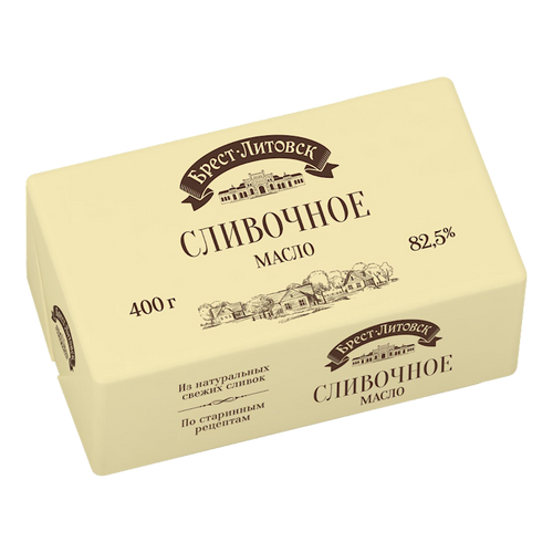 BUTTER SWEET 82.5% UNSALTED 10/400GR BREST LITOVSK N3479
