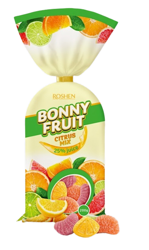 MARMELADE BONNY FRUIT CITRUS MIX 18/200GR ROSHEN N4254