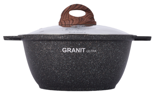 PAN W/GLASS LID GRANIT ULTRA 3/2L KUKMARA KGO22A