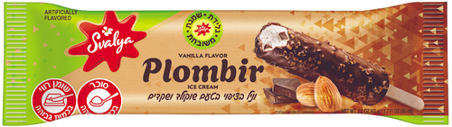 ICE CREAM STICK PLOMBIR W/ALMOND COATED COCOA 30/80ML SVALIA N3842/375642