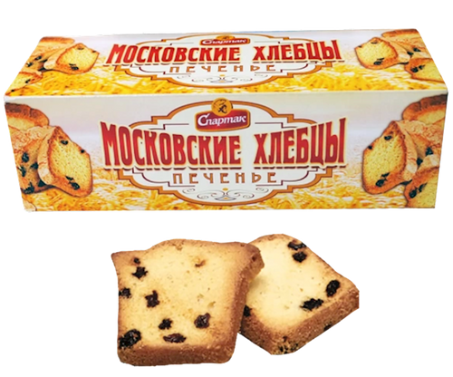 COOKIES MOSKOVSKIE KHLEBTSI 20/200GR SPARTAK N8545