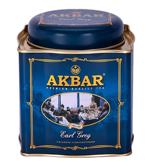TEA AKBAR BLACK EARL GREY CLASSIC LEAF 12/250GR SRI-LANKA