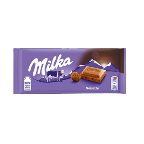 CHOCOLATE BAR MILK NOISETTE 25/90GR MILKA GERMANY N4043374