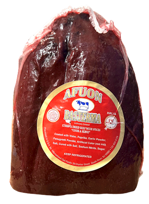 DRY MEAT BASTURMA  AFUON (HALAL) (2-3) BY LB