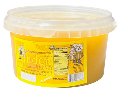 HONEY PURE LINDEN 8/2LB NATURE'S DELIGHT