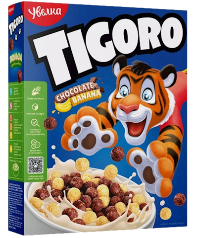 BALLS W/CREAM BANANA FLAVOR TIGORO 5/200GR UVELKA