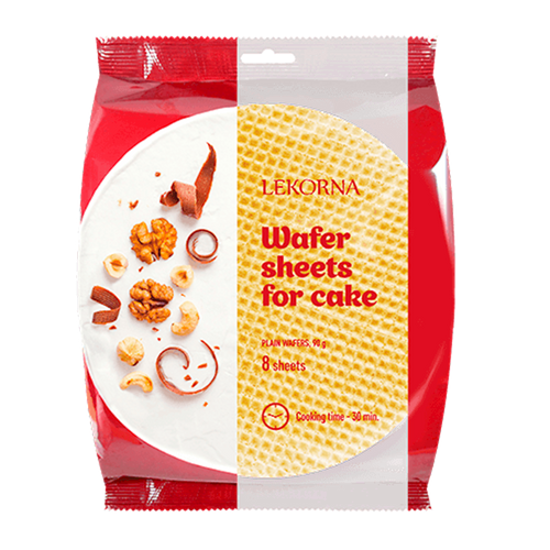 LAYERS PLAIN FOR CAKE WAFFLE 18/90GR LEKORNA N14638