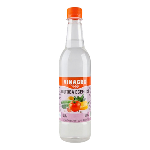 VINEGAR ESSENCE 30% 15/0.5L VINAGRO UKRAINE