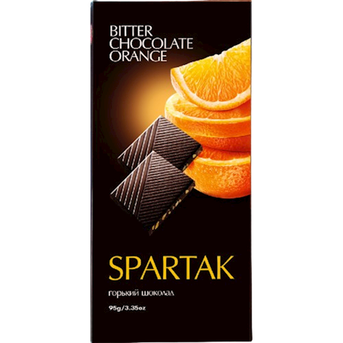 CHOCOLATE BAR BITTER W/ORANGE 20/95GR SPARTAK N10135