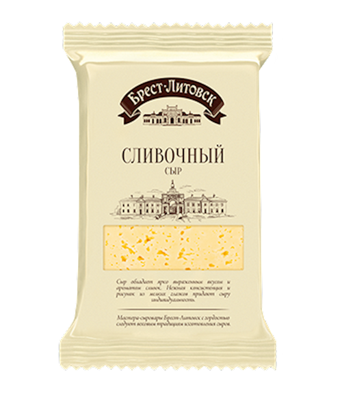 CHEESE CREAMY 50% CHUNK 10/200GR BREST LITOVSK BELARUS N1923