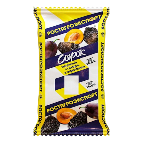 CHEESE MASSA SIROK W/PRUNES 16.5% 8/90GR ROSTAGROEXPORT N1240