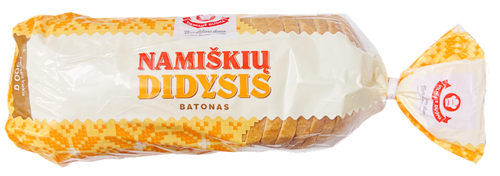BREAD BATON WHEAT NAMISKIU DIDYSIS SLICED 3/500GR LITHUANIA N224550