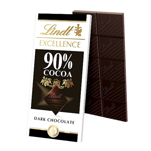 CHOCOLATE BAR DARK EXCELLENCE 90% 12/100GR LINDT N977(12)