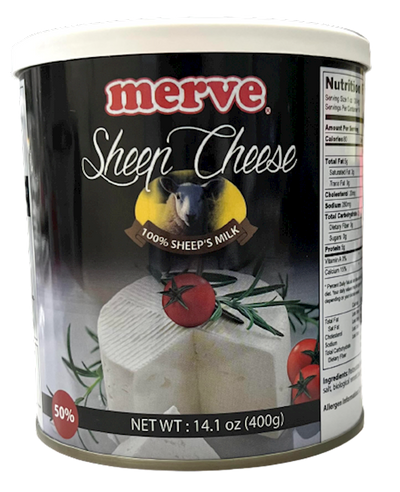 FETA SHEEP CHEESE IN BRINE 50% 6/400GR MERVE NETHERLAND N4266